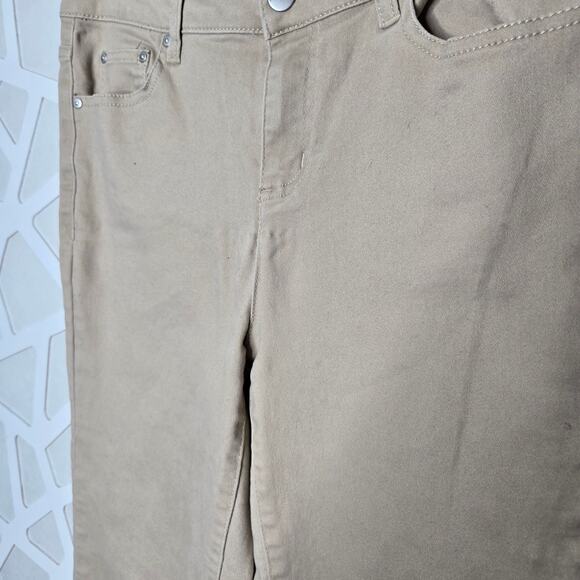 Tailormade Khaki Tan High Waist Flare Jeans Womens SZ 6 Boho Minimalist Y2K - Picture 2 of 4